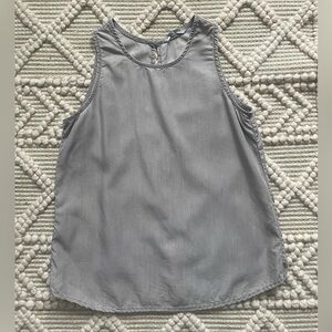GAP Grey Chambray Top XS